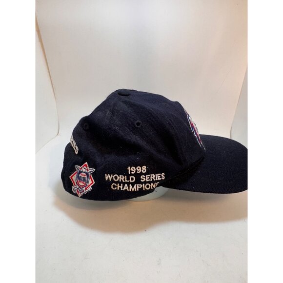 Vintage 1998 World Series New York Yankees Snapback Hat By Logo 7 - Picture 2 of 9